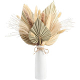 18 Pieces Dried Palm Leaves, Fall Dried Pampas Grass Decor Reed Grass Bouquet... Pampas Grass
