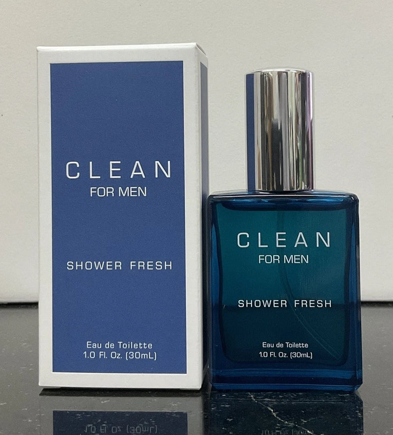 CLEAN for men shower fresh eau de toilette  1 oz NEW IN BOX EDT