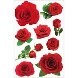 Paper House 3D Stickers 4.5"X7.5"-Red Roses Roses