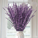 Dried Purple Lavender Flowers Bundle-Dried Preserved Lavender Bouquet 15-17" for Dried Flower