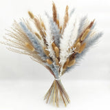 Natural Dried Flower Bouquet - 17" Boho Style Mixed Pampas Grass Pampas Grass