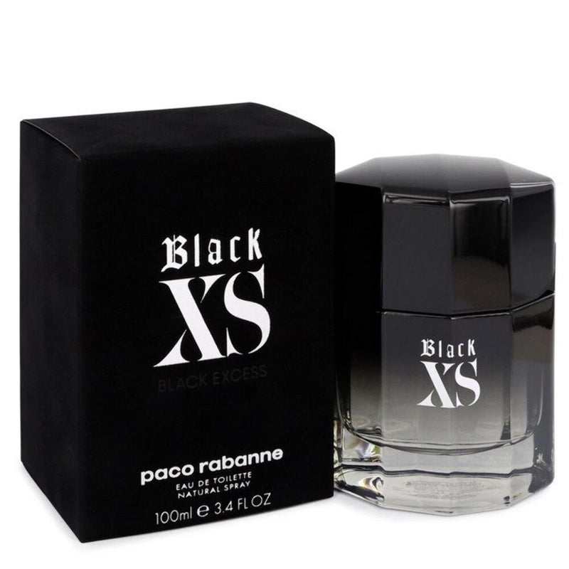 Black XS by Paco Rabanne Eau De Toilette Spray (2018 New Packaging) 3.4 oz (Men) EDT