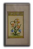 Yellow Lily Flower Handmade Miniature Floral Painting 8.5 x 5.5 in 