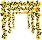 Artificial Fake Hanging Flower Vine Plant Wedding Garden Indoor Outdoor Decor Sunflower
