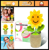 "Crochet Sunflowers for Home & Office Decor - Cute Emotional Support Gifts for A Sunflower
