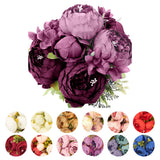 2 Bouquets 19" Silk Peony Flowers Artificial Floral Bushes Party Decorations Bouquet