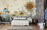 3D Flower Sunflower 83 Wallpaper Mural Paper Wall Print Indoor Murals CA Sinsin Sunflower