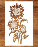 Large Sunflower Stencil for Painting (12x15 Inches) - Flower Stencils for Crafts Sunflower