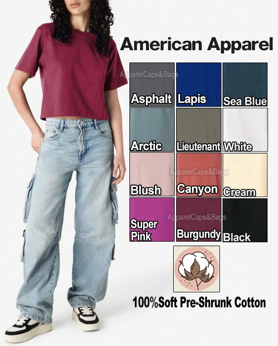 Maroon cropped boxy T-shirt with short sleeves, soft cotton knit