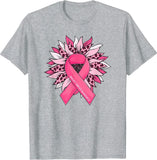 Breast Cancer Tee Sunflower Breast Cancer Awareness Unisex T-Shirt Sunflower