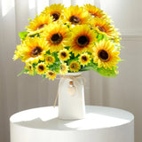 Artificial Sunflower Arrangement in Cream Vase, Silk Fake Flowers in Vase wit... Sunflower