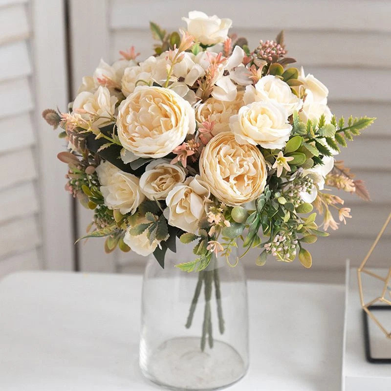 Artificial Hydrangea Peony Flower Arrangement For Wedding Table Home Hotel Decor Peony