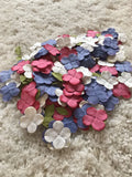 F9:400+ Mix Lot Of Mulberry Flowers Scrapbook Card Making Hydrangea Hydrangea