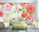 3D Peony Flower ZHUA10782 Wallpaper Wall Murals Removable Self-adhesive Amy Peony