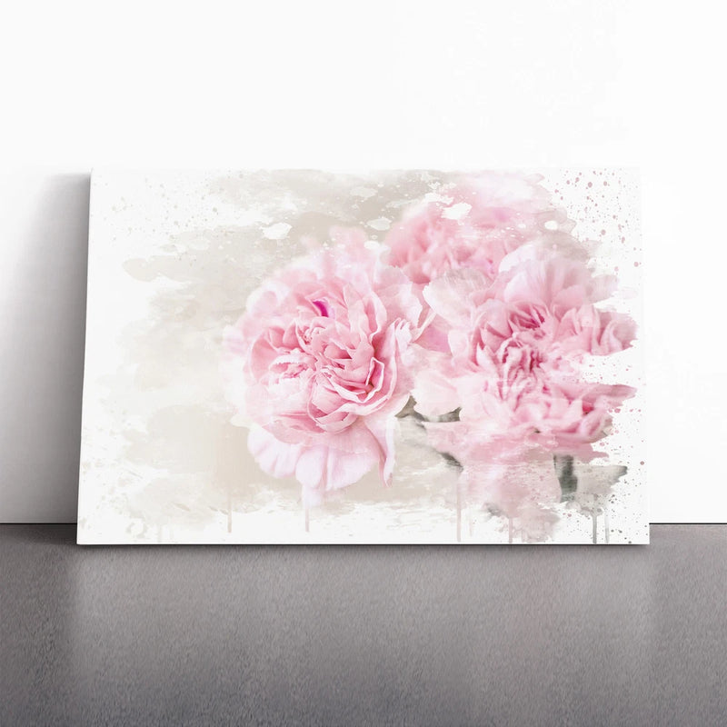 Pink Carnation Flower (2) V3 Canvas Wall Art Print Framed Picture Home Decor Carnation