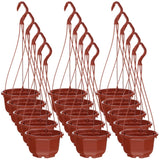 15 Sets Plastic Hanging Flower Pot Planter for Indoor Garden inside Pots Garden Plants