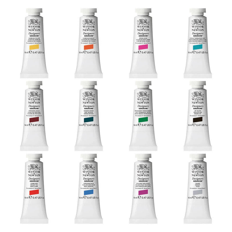 Winsor & Newton Designers Gouache 14ml paint tubes, multiple tubes