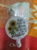 New Badge Reel $6 Sunflower Sunflower
