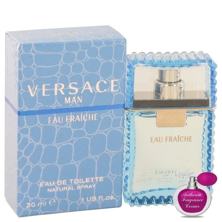 Versace Man Eau Fraiche 1.0 oz EDT Eau De Toilette spray for Men Brand New In B EDT