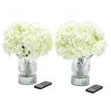 Living Glow Rechargeable LED Color Changing Flower Light Hydrangea Set of 2 NIB Hydrangea