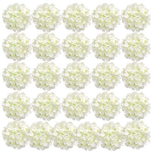 Auihiay 26 Pieces Hydrangea Artificial Flowers Silk Hydrangea Flowers Artificial Hydrangea