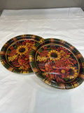 2 Packs Party Creations 6 3/4 In Fall Sunflower Plates Holiday Dessert 8 A Pack Sunflower