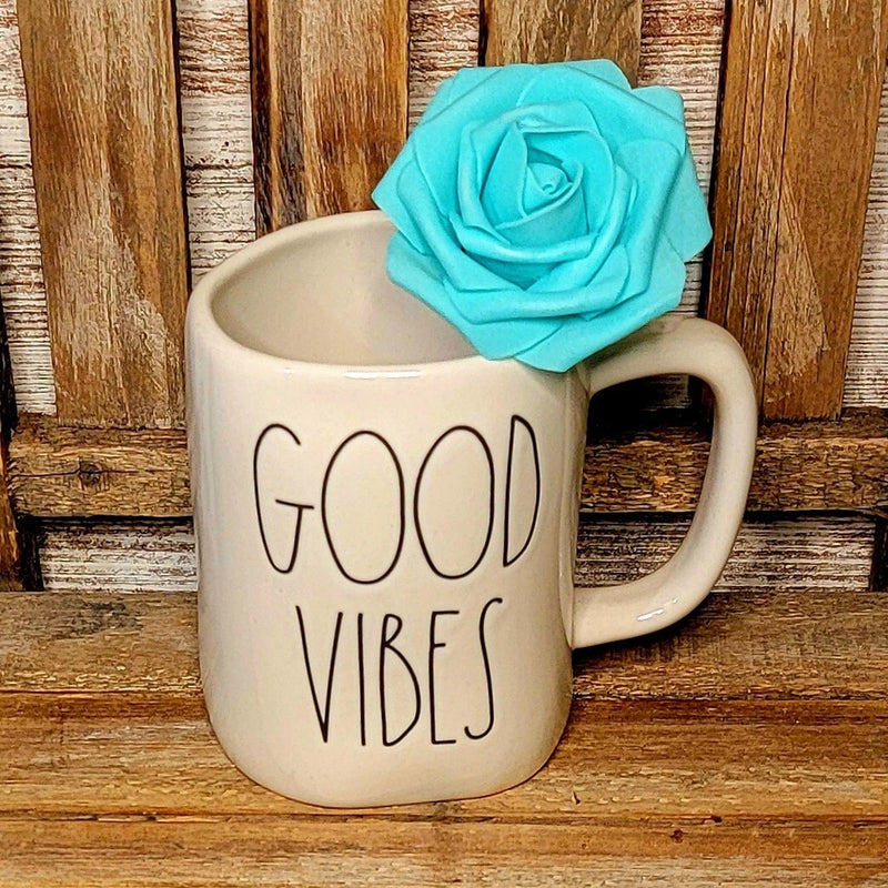 One Teal Faux Roses with Stem for DIY Crafts, DIY & Party Decor, Tiered Trays Green Plant