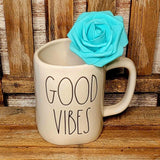 One Teal Faux Roses with Stem for DIY Crafts, DIY & Party Decor, Tiered Trays Green Plant