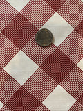 Cotton Quilt Fabric Riley Blake Heirloom Reds 1 Yd Diagonal Plaid Flowering Plants