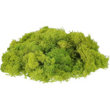 7oz Fake Preserved Reindeer Moss, Chartreuse Green Plant