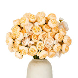 24 PCS Ranunculus Artificial Flower, Faux Silk Mini Ranunculus Bulk Fake Wedd... Ranunculus