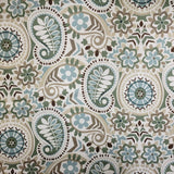 Paisley Prism in Latte BTY Waverly Fabrics 100% Cotton 54" Wide Blue Green Flowering Plants