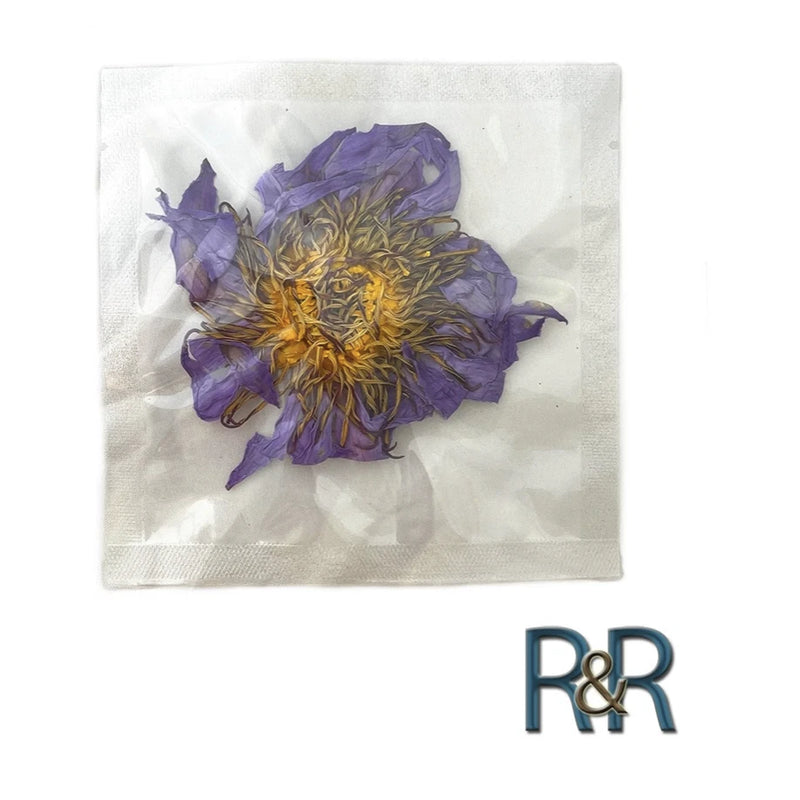 Organic Whole Blue Lotus Flower Sealed Packs Nymphaea caerulea) 24 x Pack A+++ Lily