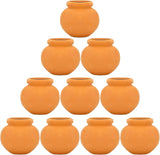 10 Pieces Miniature Tiny Clay Pots Mini Flower Pottery Planter for DIY Garden Pl Garden Plants