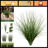 8PCS 17.3" Artificial Wheat Grass - Realistic Fake Plants for Indoor & Outdoor D Green Plant