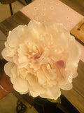 Large Faux Peony / Artificial Flower Stem Ð Ivory-Blush Home DŽcor, 24_ + StemÓ Peony