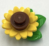 Lego New Yellow Plant Flower Sunflower Leaves Part Sunflower
