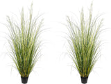 Artificial Plant 5Ft(2Pack) Tall Artificial Grass Plant,Faux Plants Indoor Home Pampas Grass