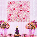1m Artificial Rose & Hydrangea Flower Wall Panel for Weddings & Events Hydrangea