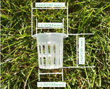 2Ó inch Net Cup Pots Slotted Mesh Pots garden basket 35 pcs Hydroponic Grow Garden Plants