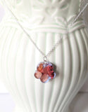 Handmade Real Flower Resin Necklace Hydrangea Pendant Unique Gift For Her Love Hydrangea