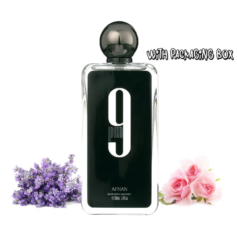 9 pm by Afnan 3.4 oz EDP Cologne for Men New In Box - Long-lasting fragrance EDP