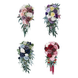 Wedding Bridal Bouquet Holding Bouquet Rose Flower Waterfall for Celebrations Bouquet
