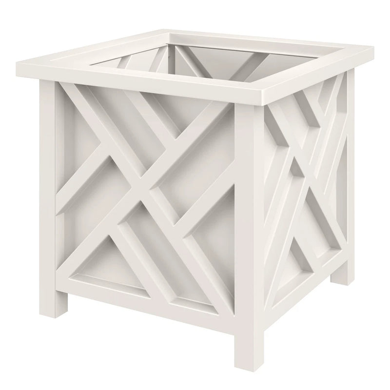 Garden Planter Box Decor Lattice Decorative Outdoor Flower Plant Pot 15.5" Garden Plants