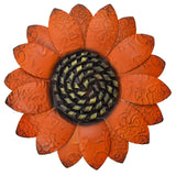 EASICUTI Orange Sunflower Metal Flowers Wall Decor Metal Wall Art Decorations... Sunflower