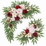 Faux Flower Swag Set of 2 for Wedding Welcome Signs Floral Swag Wedding Recep... Hydrangea