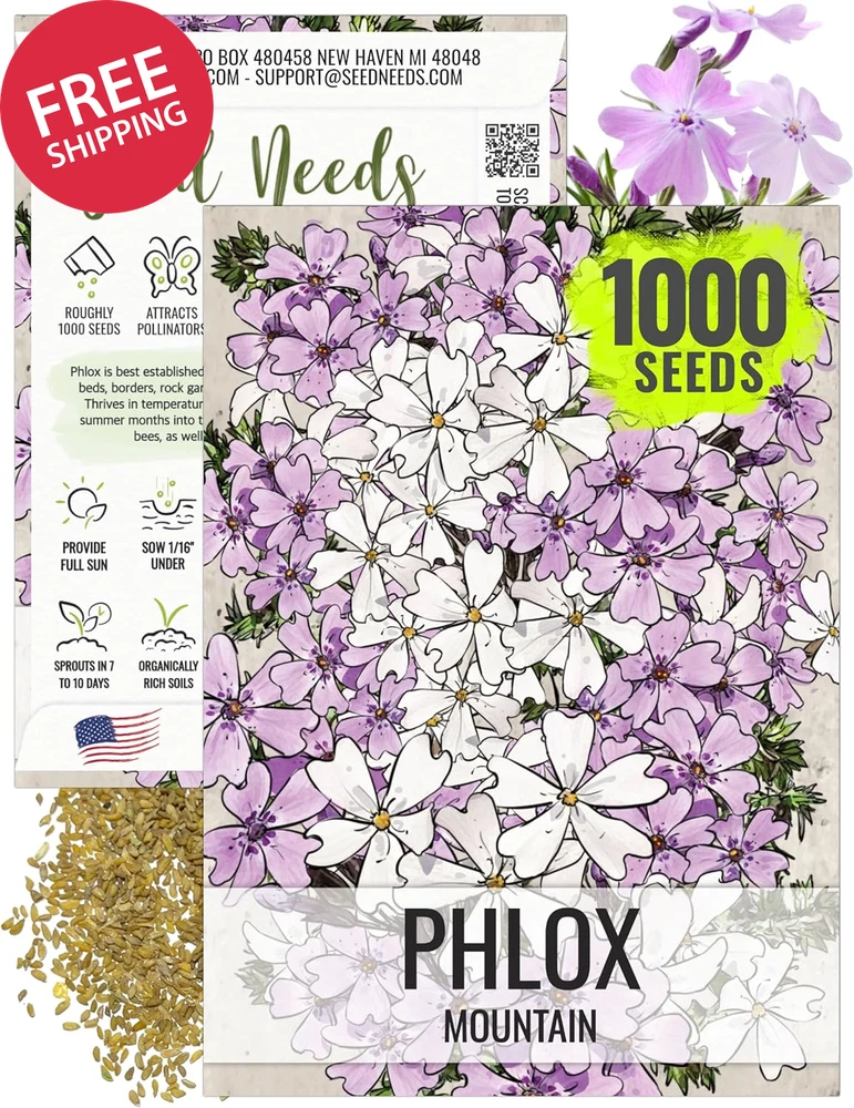 Mountain Phlox Seeds 1000 Heirloom Linanthus Grandiflorus Annual Flower Garden Garden Plants