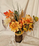 Fall/autumn artificial flower arrangement A6 Peony
