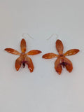 Medium Orange Tiger Cattleya Orchid in Resin Orchids