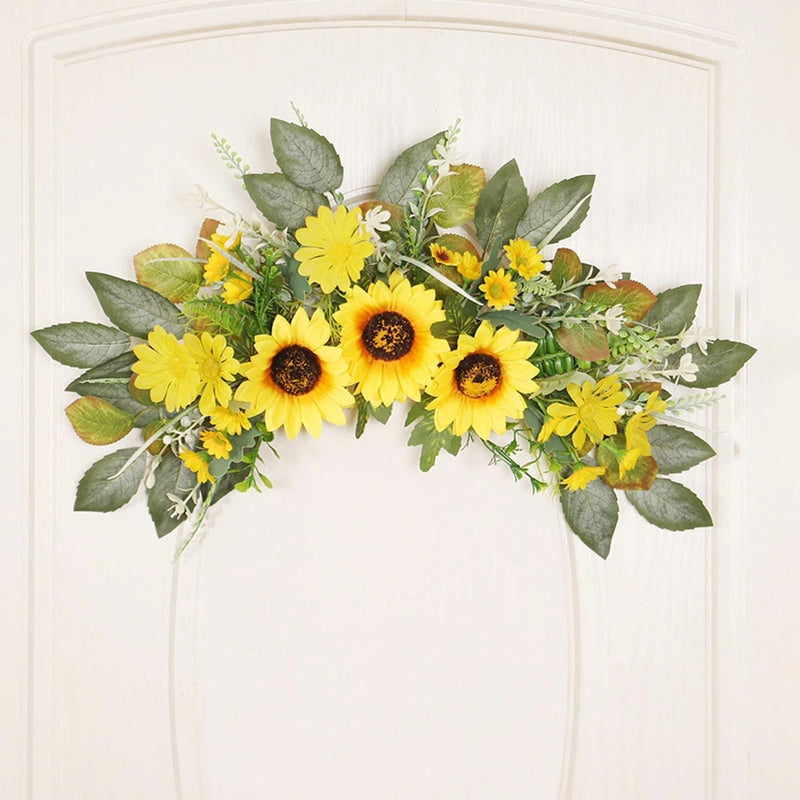 Wedding Arch Flowers Hanging Ornament Sunflower 20 inch Flower Wreath for Sunflower